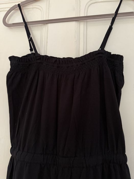 Salopeta neagra din bumbac organic, S