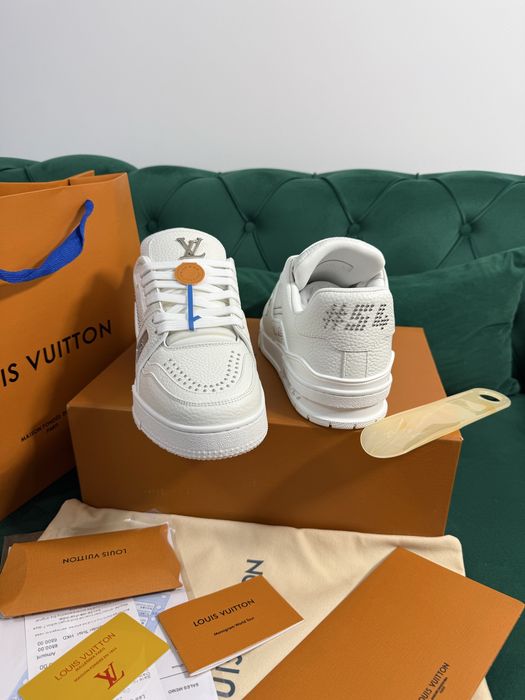 Adidasi Louis Vuitton piele naturala 100% Full Box colectie noua