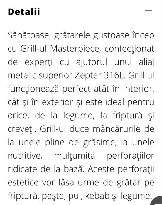 Set grill-uri sau tigăi Zepter noi, in ambalaj sau aproape impecabile