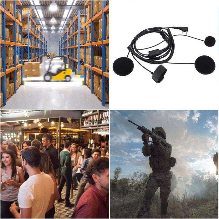 Слушалки и микрофон за мотоциклетна каска с К конектор