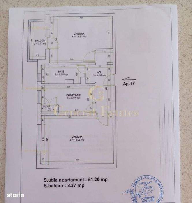 Apartament 2 Camere Decomandat | 51 mp | Boxă | Săcele