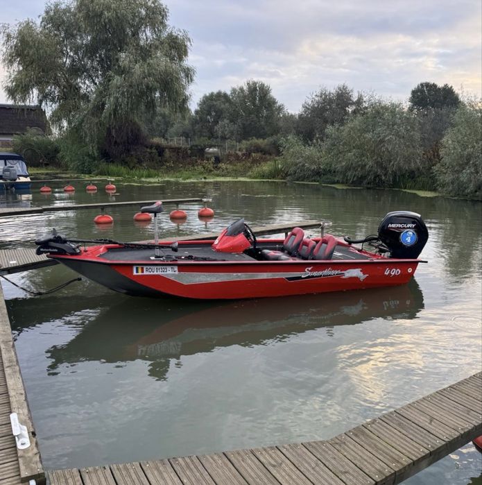 Barca Smartliner 490, Mercury 80 CP, bine echipata, gata de sezon