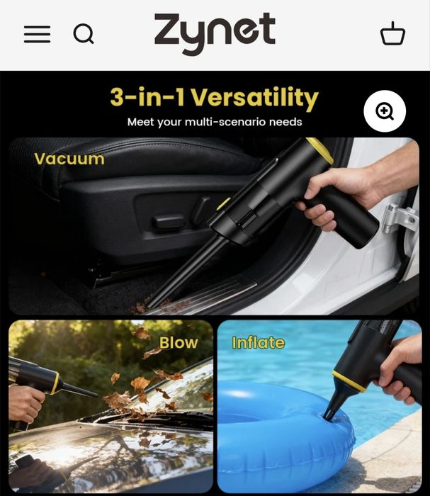 Мини прахосмукачка Zynet V5