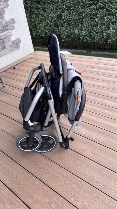 Cărucior Cybex Eezy S Twist+2, șezut rotativ 360°, pliabil, gri