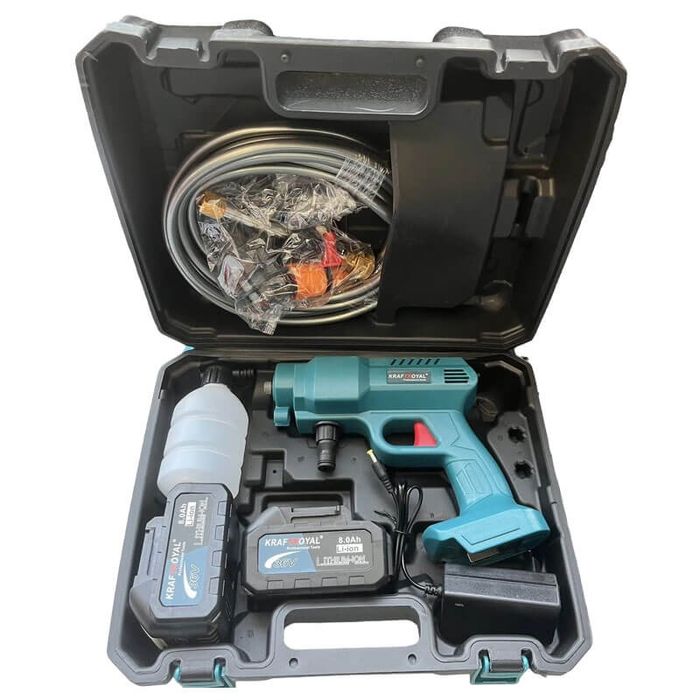 Мобилна Акумулаторна Водоструйка KraftRoyal с 2 Батерии 36V 8Ah