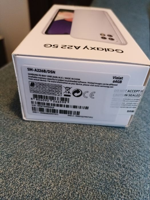 Samsung A 22 5g Nou Nouț  Neactivat Zero Minute Desigilat Pentru Verificare !!