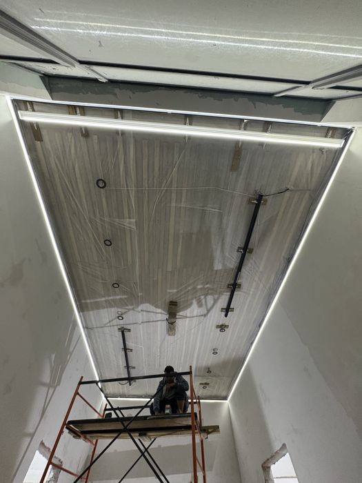 натяжные потолки под ключ