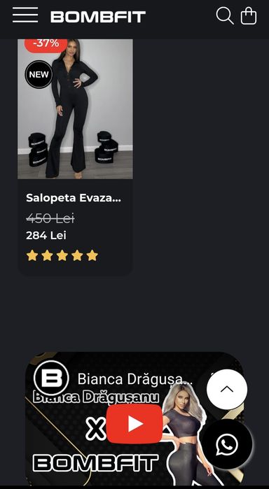 Salopeta superba noua cu eticheta Bombfit