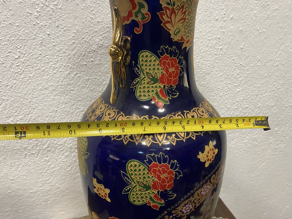 Голяма масивна кристална купа рязано стъкло Европа 1970-те