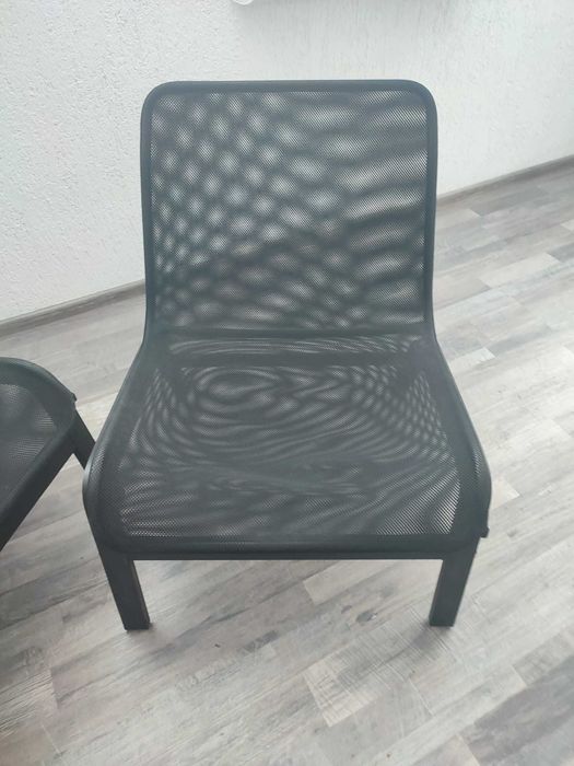 Fotoliu negru, 2 bucati, material elastic