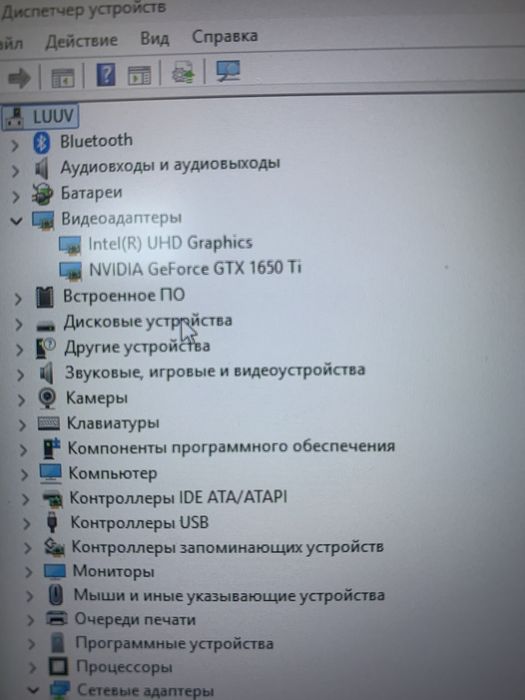 Продается игровой ноутбук Lenovo gtx 1650 ti, i5 10300H