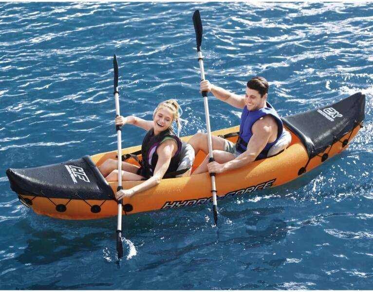 Надуваем двуместен каяк 65077 BESTWAY 321х88см с две гребла-нова стока