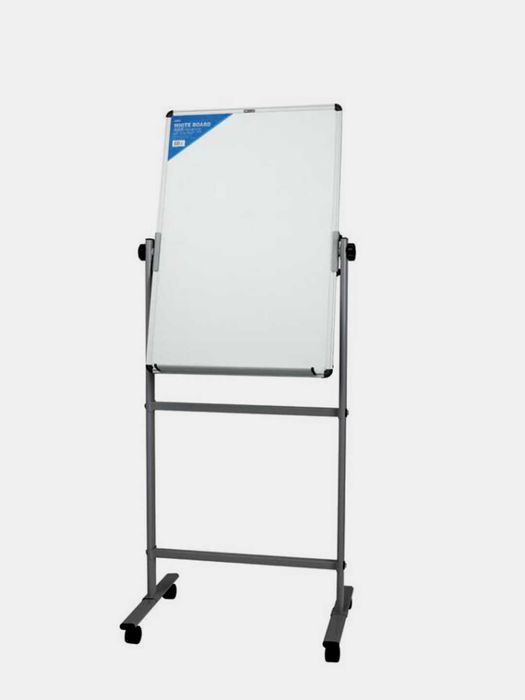 Доска 60*90 Deli 7881 с подставкой на колесах двухсторонняя магнитная