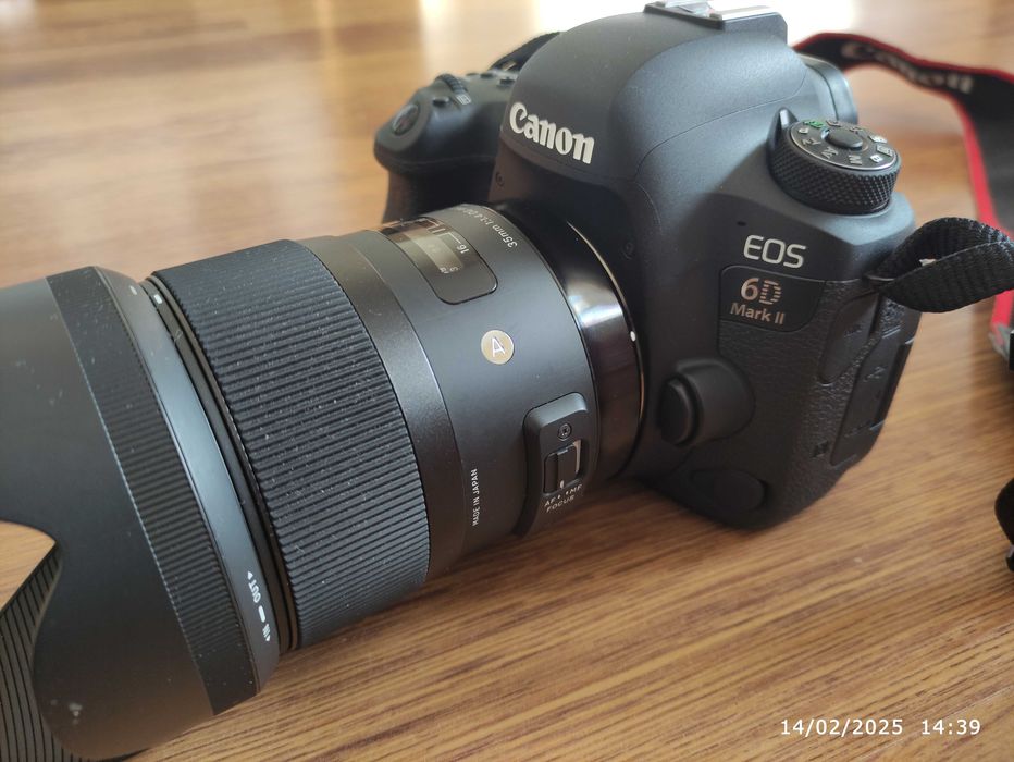 Canon 6D Mark II Нов + Sigma 35mm 1.4 Нов