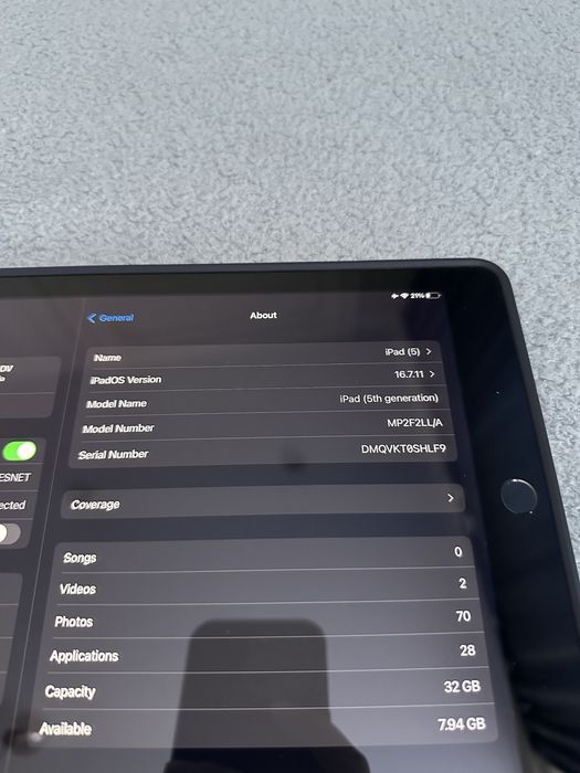 Ipad 5 32GB 2017-18 года