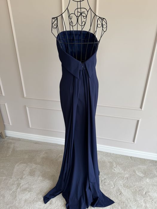 Тъмно синя Бална / официална рокля