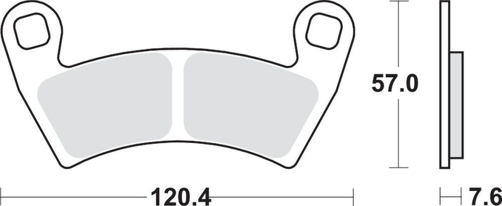 Plăcuțe frână sinterizate SBS 897SI Polaris RANGER 1000 CREW-6