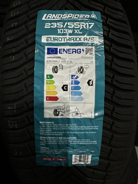 Нови всесезонни гуми LANDSPIDER 235/55R17 103W XL НОВ DOT БОРД 2355517