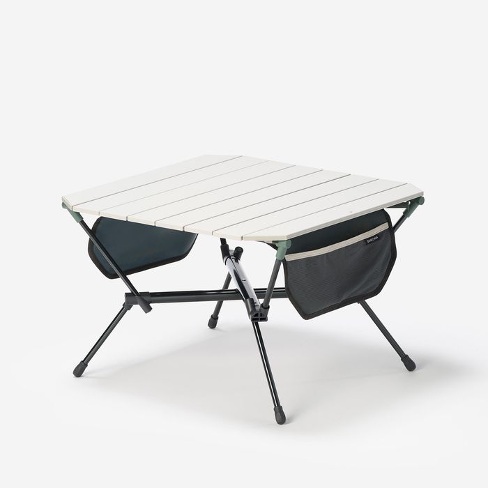 Masă de camping compactă, 2 persoane, alb - produs resigilat Decathlon