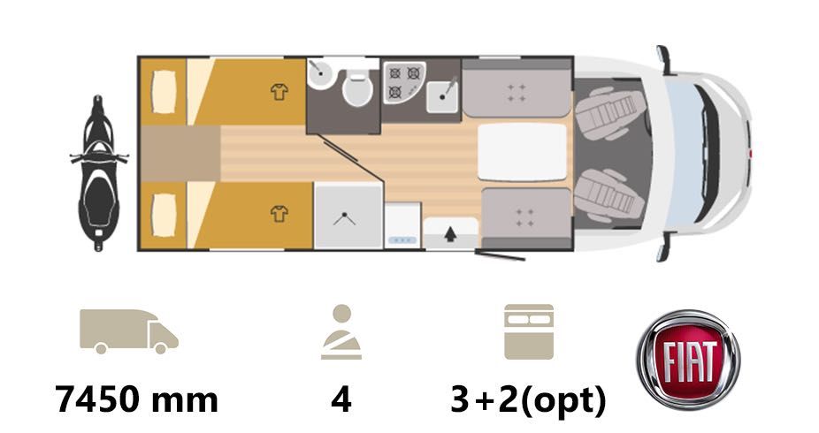 Vanzare autorulote model 2025-2026 - XGO 99P, 4pers