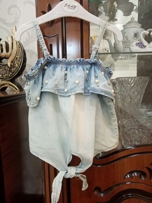 Джинсовый костюм на 4-5лет