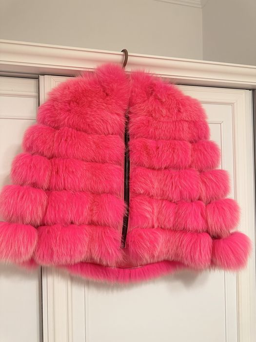 Blana naturala fucsia