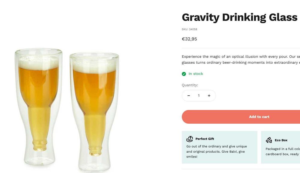 Чаши за бира Gravity