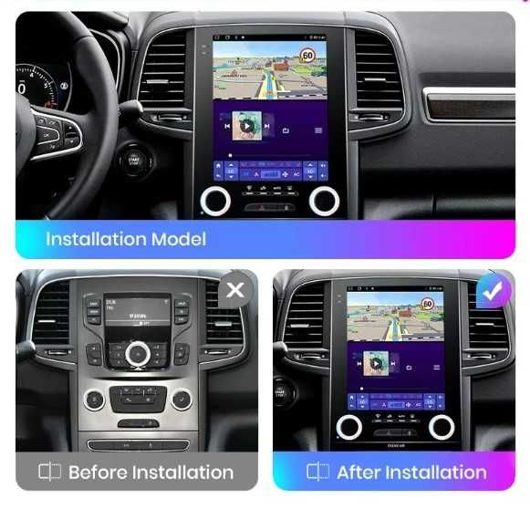 Navigatie Renault Megane 4 Android 13 Tip Tesla . Carplay