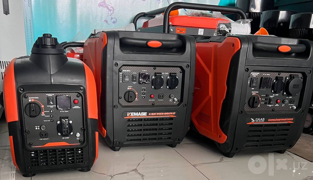 Генератор инверторный движок  saab бесшумный и шумный generator dvijok