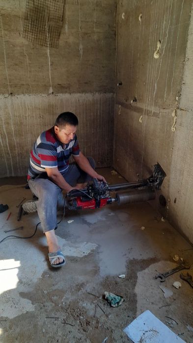 Услуги алмазное бурение Almazniy bur devor teshish