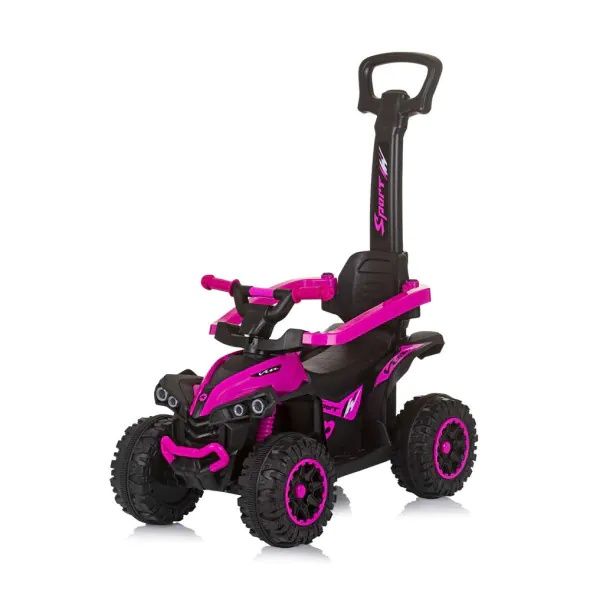 CHIPOLINO Ride-on с дръжка и сенник ATV РОЗОВ
