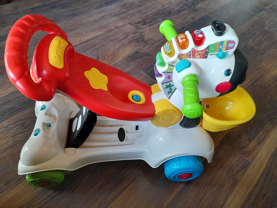 Мултифункционална детска играчка V-Tech 3-in-1 Zebra Scooter