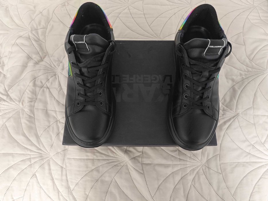 Мъжки кожени обувки Karl Lagerfeld, в перфектно състояние