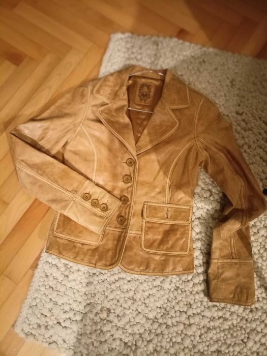 Кожено яке С размер