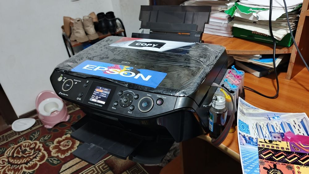 Epson 610 kopy-skanerli 6ta rangli idialni ishlidi zaprafka qilingn ta