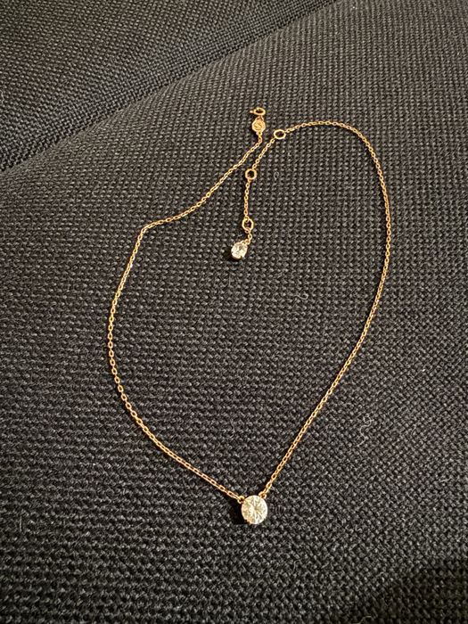 Колие swarovski rose gold