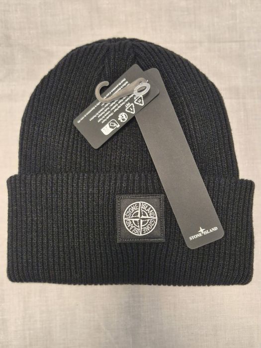 Căciula Stone Island, culoare neagră, Unisex