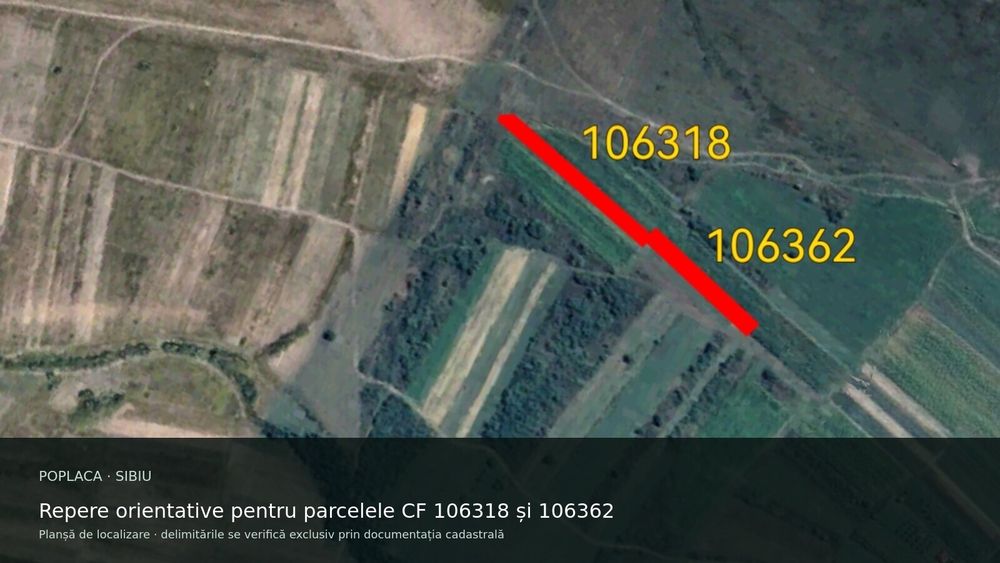 Pachet terenuri extravilane 5.100 mp în Poplaca – 20.000 € - Vedere 2