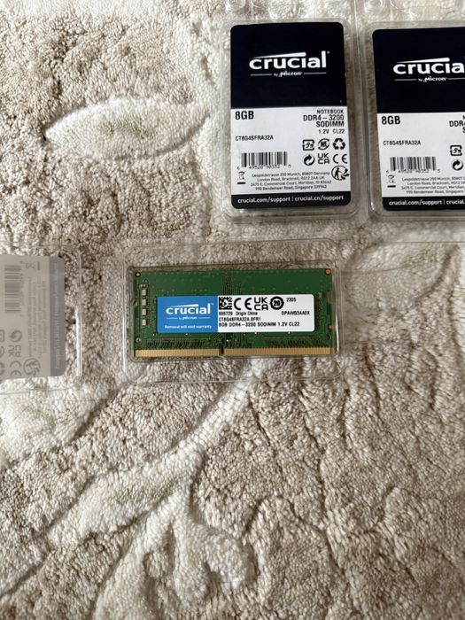 Ram Ddr4 Sodimm 8Gb 3200mhz Crucial