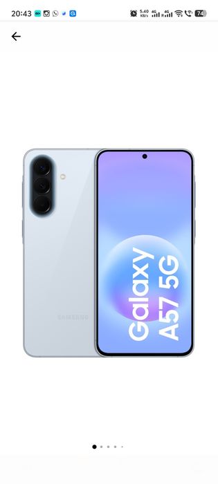 Telefon mobil Samsung Galaxy A57, Dual
SIM, 8GB RAM, 128GB, 5G