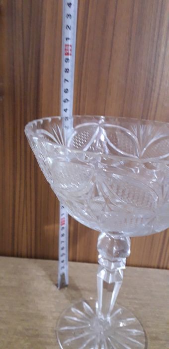 Кристална чаша  .голяма купа от ссср