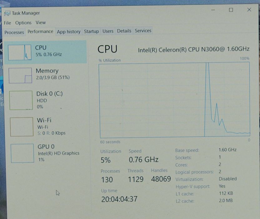 Laptop HP 15.6" acumulator 6-7 ore