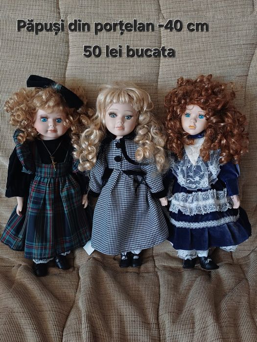 Păpuși porțelan 40-45 cm