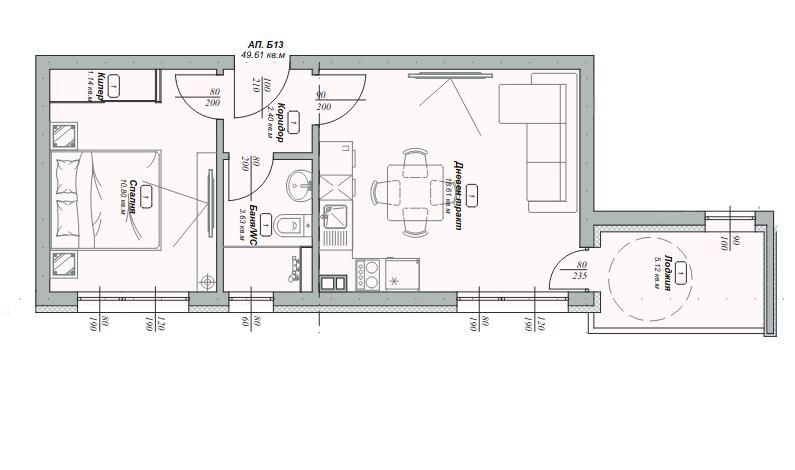 Продава се Двустаен апартамент в Варна, Възраждане 3 - 57 кв.м за 1506 €/кв.м - Снимка #5