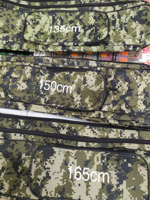 Троен калъф за въдици и макари ROBIHAN 115см/135см/150см/165см