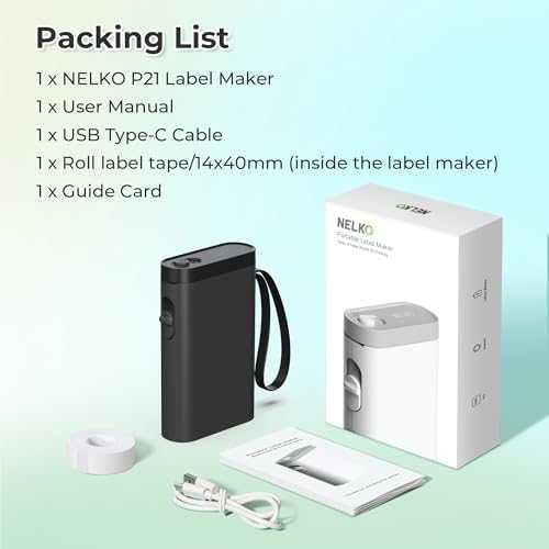 Нов Преносим принтер за етикети Nelko P21 Bluetooth iOS Android с термопечат