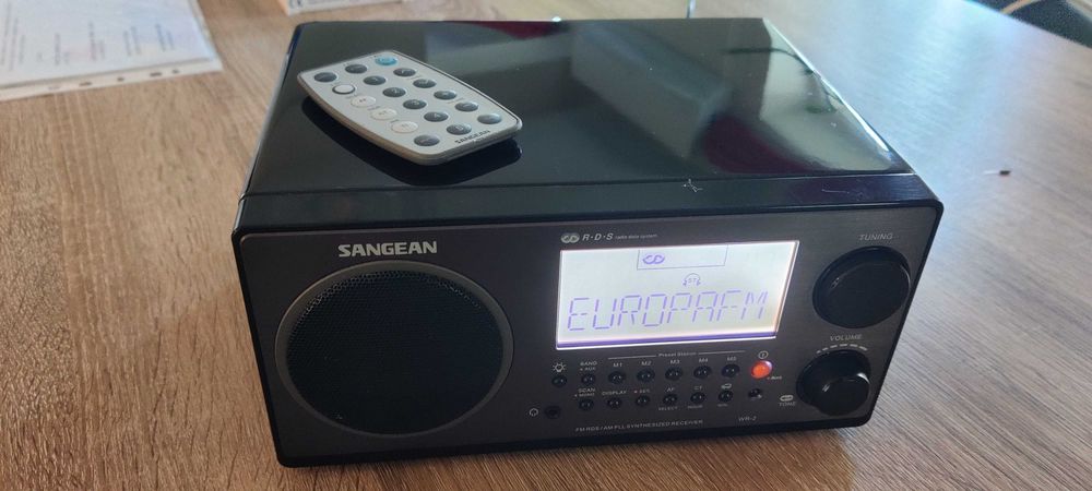 Radio Sangean WR-2 FM/AM RDS, telecomandă, alimentator 12V