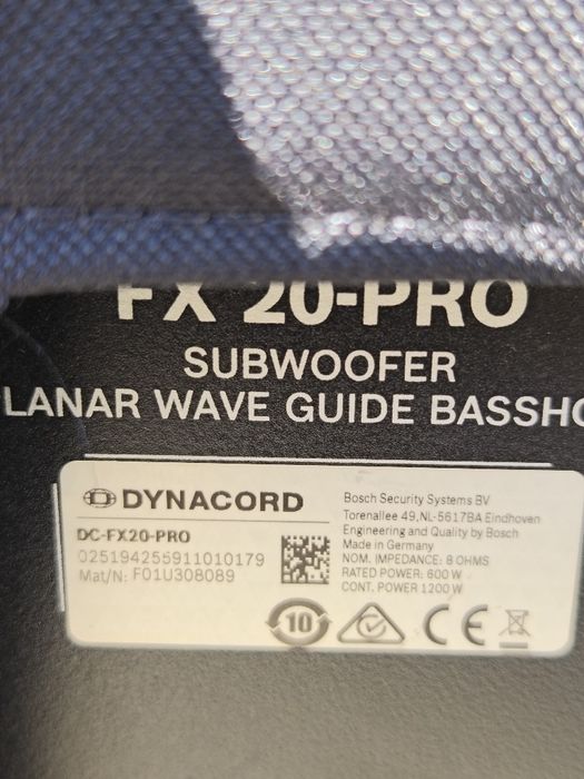 Coloana Dynacord XA 2 PRO(  fx 20, fx12, evx 180)