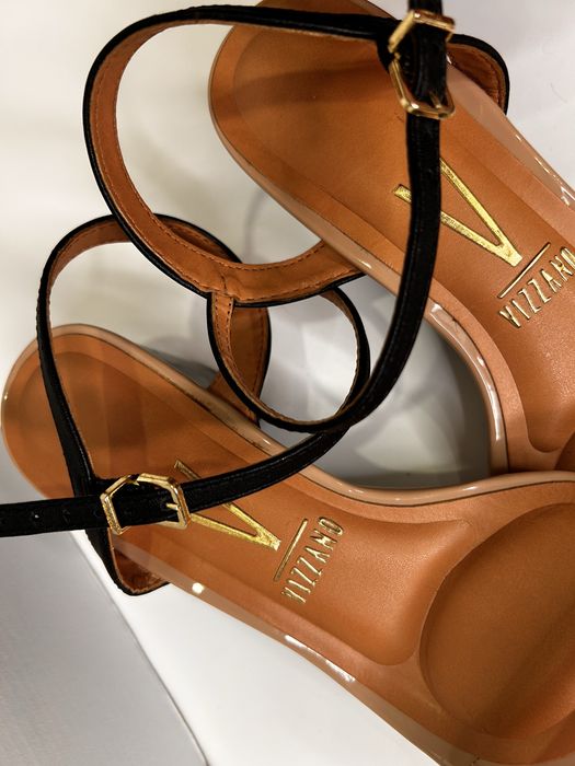 Sandale elegante bej toc mic