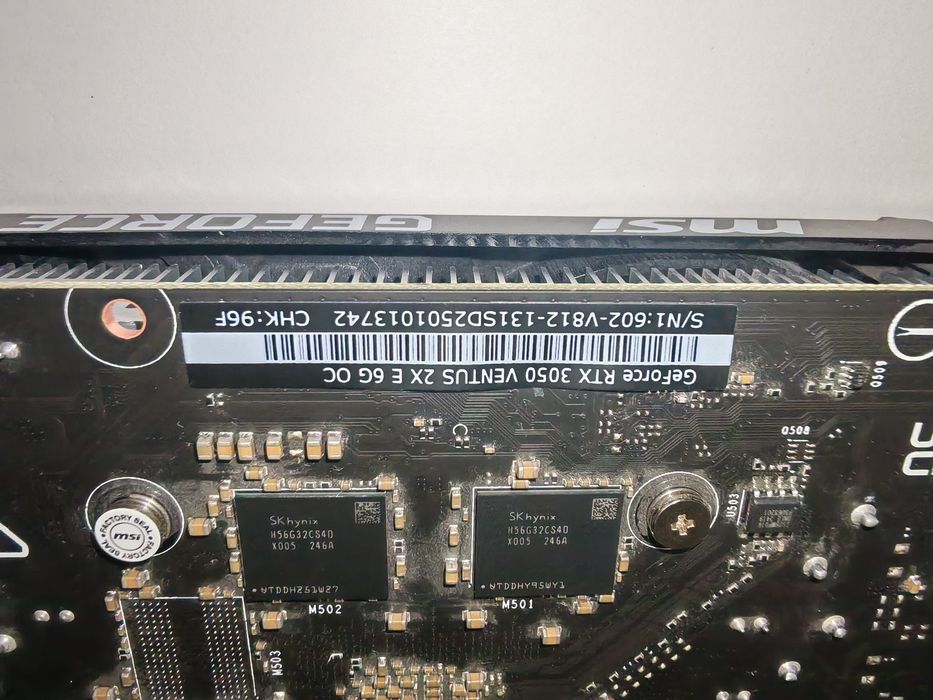 Видеокарта MSI GeForce RTX 3050 VENTUS 2X E 6G OC